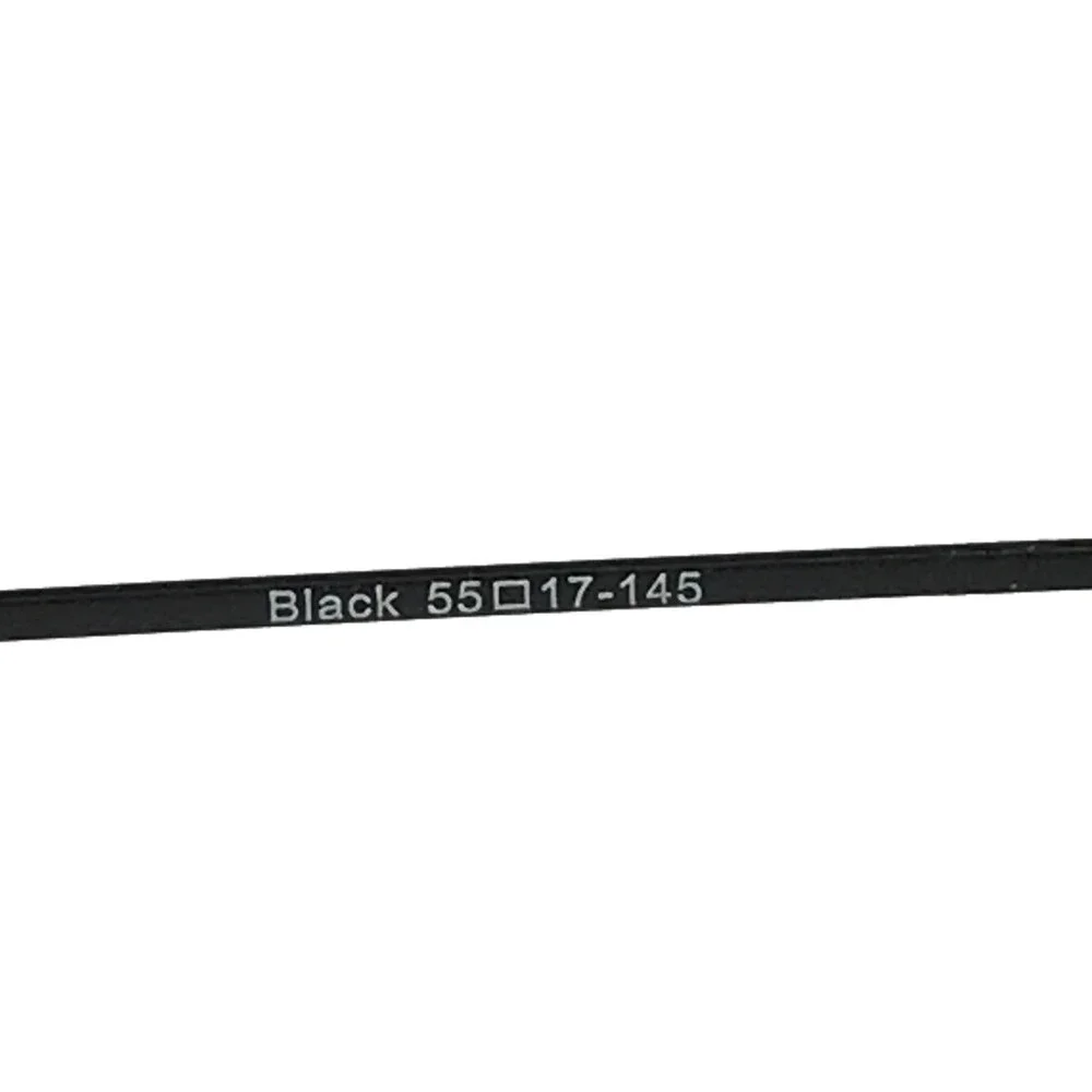 Flexure by Capri Eyeglasses Frames FX10 Black Aviator Wire Rim 55-17-145